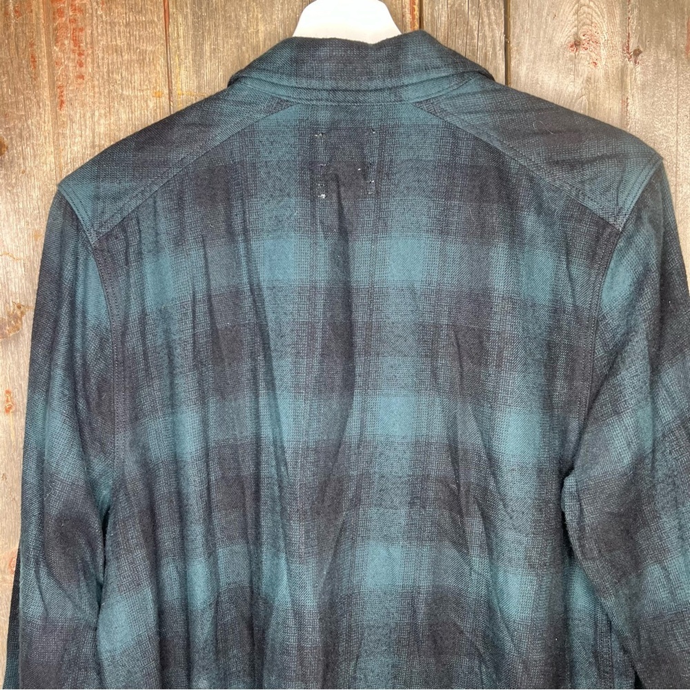 Wilfred Free Aritzia Veronica Plaid Flannel Shirt Dress Grunge Boho M - Picture 8 of 12